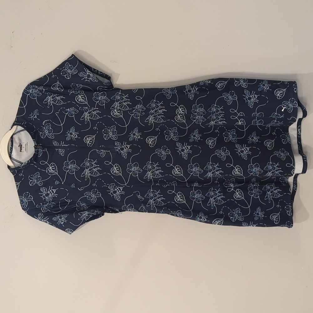 Puma Activewear Dress Bee Print Navy size Large Tennis Pickleball‎